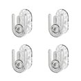 thumbnail image 2 of Shelf 4Pcs Silver Wall Mounted Slipper Rack Telescopic Shoe Organizer for Bathroom Kitchen Living Room ABS Plastic Storage Shelf Rkxzt, 2 of 8