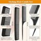 thumbnail image 4 of 3 Pieces Acsergery Black Comb Set Carbon Fiber Cutting Comb Set, Fine And Wide Tooth Comb Gift, 4 of 5