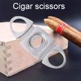 thumbnail image 3 of Batería de Cocina Cortador de cigarros Guillotina Acero inoxidable Hojas dobles Tijeras para cigarros Regalo Tmvgtek Libre de BPA, 3 of 9