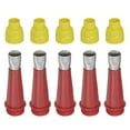 thumbnail image 1 of Unique Bargains 5 Pack 15mm Width Stainless Steel Caulk Nozzle 13.6mm Thread Connect Applicator, 1 of 6
