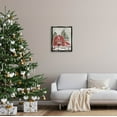 thumbnail image 2 of Stupell Industries Americana Barn Holiday Snow Scene Graphic Art Jet Black Floating Framed Canvas Print Wall Art, Design by Laura Konyndyk, 2 of 6