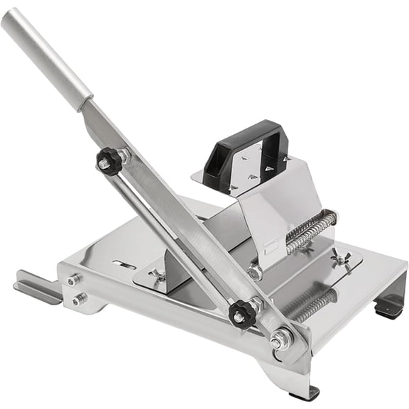 Manual Meat Slicer, Stainless Steel Frozen Meat Food Slicer Beef Mutton Household Vegetable Food Slicer Slicing Machine for Fish Chicken Restaurants and Home