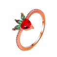 thumbnail image 4 of Ladies Fashion Creative Cute Fruit Ring Index Finger Ring Pendant Ring, 4 of 8