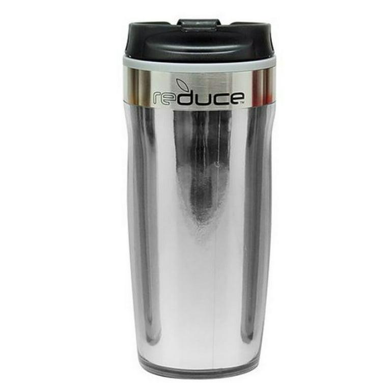 Reduce Dash 16 oz. Thermal Tumbler Cup Mug Coffee Cup Metallic 01685 