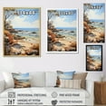 thumbnail image 4 of Designart "Coastalbeach Beach Bliss Painting II" Nautical & Beach Floater Framed Canvas Art Print, 4 of 7