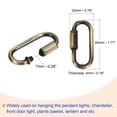 thumbnail image 3 of Uxcell 3mm Thick 1m Long Chain Connectors Pendant Light Fixture Chains Bronze 1 Set, 3 of 5