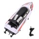thumbnail image 3 of Lancha rápida RC impermeable de 2,4 G con doble hélice, alerta de baja potencia, control de 3 velocidades y diversión a alta velocidad en el agua, 3 of 8