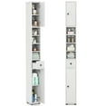 thumbnail image 1 of Gymax Tall Slim Bathroom Storage Cabinet Linen Tower w/ Drawer & Adjustable Shelves, 1 of 10