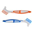thumbnail image 1 of Cepillos para limpiar dentaduras RyanDesign, paquete de 2, doble ángulo, suaves, 1 of 7
