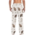 thumbnail image 4 of FORMRS Mens Pajama Pants with Pockets Sleepwear Lounge Bottoms Sizes S-2XL, Light Gray Bears, 4 of 7