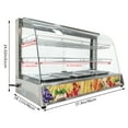 thumbnail image 2 of 3-Tier Commercial Countertop Food Pizza Warmer Display Cabinet Adjustable Temperature 110V, 2 of 15