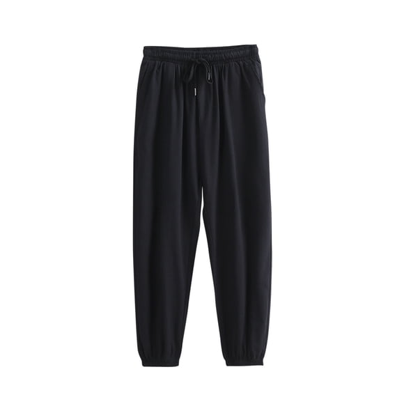 Men's Pants Cleanrance! Men's Relaxed Fit Pants Mens Dress Oants Mens Linen Cargo Pants Lightweight Elastic Waist Drawstring Casual Loose Summer Beach Yoga Pants with Pockets
