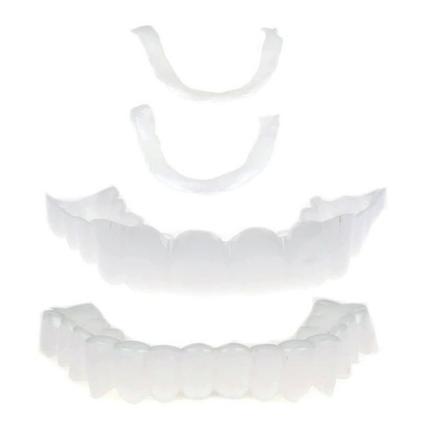 Guardurnaity Tirantes de silicona para dientes, retenedor de moldeado de falsos e inferior portátil, cubierta protectora bucal reutilizable, cuidado de los oídos Guardurnaity CE011586-00