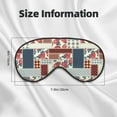 thumbnail image 5 of Naloa Patchwork In Country Style Print Sleep Mask for Sleeper, Light Blocking Sleeping Eye Mask for Women Men, Eye Shade with Adjustable Strap for Travel, Nap,Meditation, 5 of 7