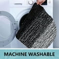 thumbnail image 6 of Flocked Microfiber Non-Slip Bath Mat with Rubber Backing, Highly Absorbent Fast Drying, Machine Washable 15.7"x23.6" Black Rug for Bathroom Tub/Shower & Living Room, 6 of 7
