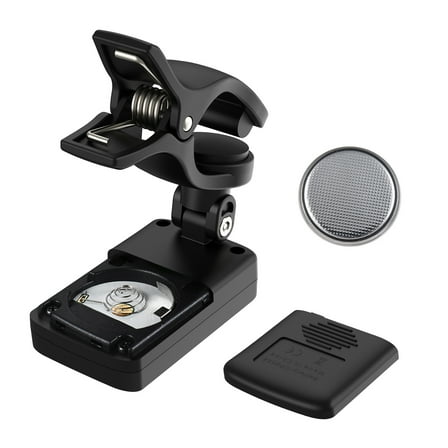 AT-07 Digital Electronic Clip-On Tuner LCD Screen for Guitar Chromatic Bass Ukulele C/ D Violin