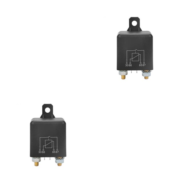 Moyic Relé de coche automotriz 100A interruptor electrónico extraíble suministro de mantenimiento de reemplazo de vehículo de automóvil 24V100A Tipo 1 2piezas