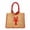 Lobster, variant on Mini Straw Beach Bag for Women, Lobster Embroidery Raffia Handbag Summer Woven Tote Purse Boho Shoulder Bag Vacation Crossbody Beach Purse, 11.75" x 10"