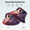 thumbnail image 2 of Fotbe Cute Flower Owl Sombrero Tipo Pescador con Estampado – Sombrero de Sol de Algodón de Moda para Playa, Golf, Pesca, 2 of 6