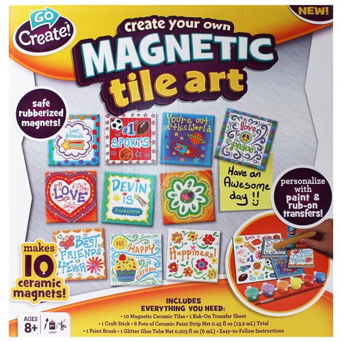 magnetic tile art kit