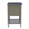 thumbnail image 4 of Riverbay Furniture Transitional Wood Kitchen Cart in Warm Gray, 4 of 14