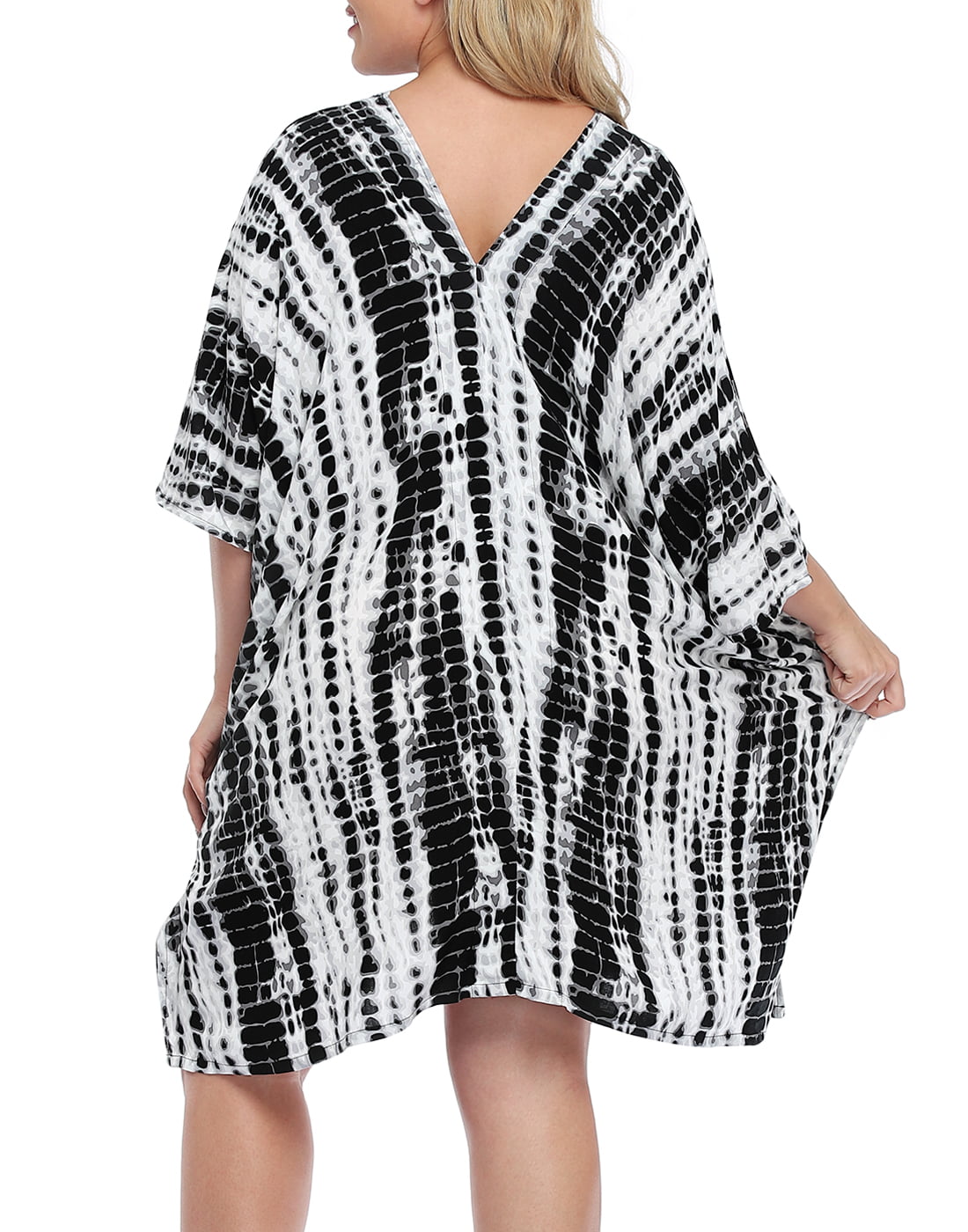 yoyorule Casual Summer Dress Plus Size Womens Fashion Casual Vacation Style Striped Print Sleeveless Dress 