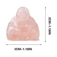 thumbnail image 2 of CxhicLuv Crystal Carved Laughing Buddha, Green Aventurine Feng Shui Figurine for Wealth & Prosperity, Home & Office Decoration, Positive Energy Statue for Family & Business, 2 of 5
