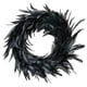 thumbnail image 1 of Corona de plumas negras de 18 pulgadas, decoración navideña, obra de arte de acción de gracias (1 pieza-negro), 1 of 4
