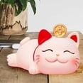 thumbnail image 1 of fastboy Lucky Cat Figurines Car Decor Statue for Dashboard Home Lying, 1 of 9