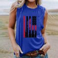thumbnail image 2 of TDYHUAO Womens Crew Neck Tank Tops 4th of July American Flag Print Top Sleeveless Patriotic Tees Casual Cami Shirts Blouses, 2 of 4