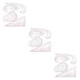 thumbnail image 1 of Cateissary 4 Pieces Pattern Sewing Ruler DIY Tailor Curve Metric Drafting Drawing Clothing Calibrated Half-round Manual Dressmaking Type1 NO1, 1 of 6
