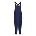 thumbnail image 5 of Clearance! Lisingtool Long Pant Thermals for Women Women'S Solid Color Fashionable Autumn Winter Plush And Thick Pocket Jumpsuit, 5 of 8