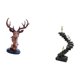 thumbnail image 5 of Figura de cabeza de ciervo,Adorno de cabeza de ciervo,estatua de animal decorativa,Estatua de escalera,Estatua de escalera de libros para trepar,decoración artística,Escultura de escaleras de, 5 of 8
