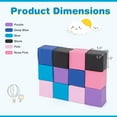 thumbnail image 3 of Gymax 12 PCS Foam Building Blocks 5.5'' x 5.5'' Colorful Climbing Foam Soft Cubes, 3 of 9
