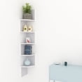 thumbnail image 4 of SalonMore 5 tiers Trapezoidal Wall Shelf Corner Wooden Shelves Wild Home Rack White, 4 of 7