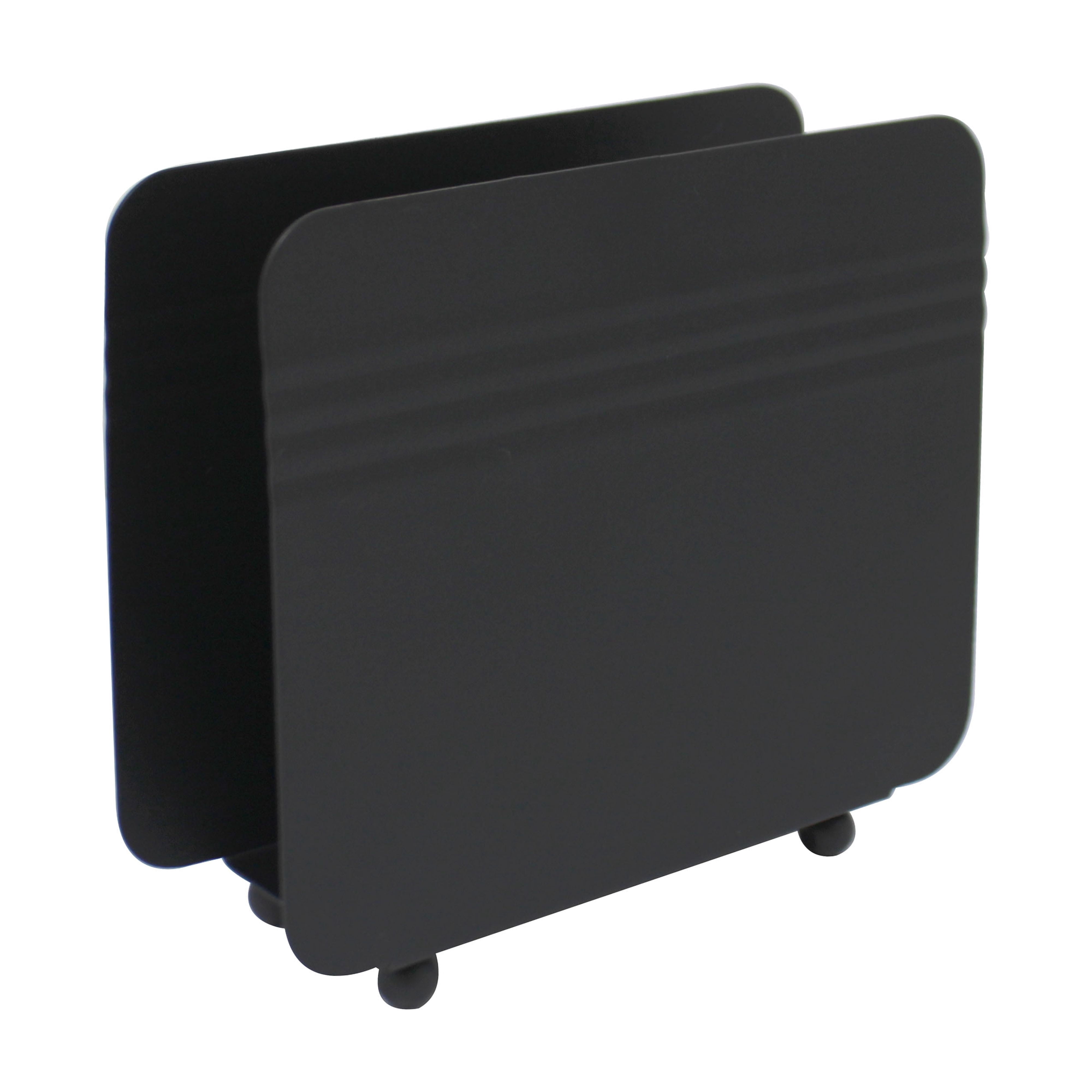 Mainstays Black Metal Napkin Holder, Modern Open-Frame Tabletop Design