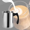 thumbnail image 4 of Espumador de leche para café, leche y chocolate caliente de acero inoxidable 600ml, 4 of 9