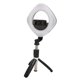 thumbnail image 5 of Luz de vídeo LED 3 modos de brillo Área de irradiación grande Luz de transmisión en vivo para selfies, 5 of 8