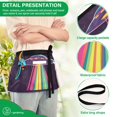 thumbnail image 4 of Yayeee Waist Apron with Pockets for Cooking Waterproof Half Server Aprons, Colorful UFO, 4 of 7