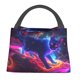 thumbnail image 1 of Fotbe Cosmic Cat Psychedelic Journey Bolsa Térmica Portátil con Estampado, Bolsa de Entrega de Alimentos Aislada, Bolsa Reutilizable de Gran Capacidad para Comidas y Supermercado, 1 of 6