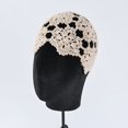 thumbnail image 5 of JUNTEX Womens Vintage Handmade Crochet Cotton Hat Summer Autumn Hollow Out Floral Knit, 5 of 15
