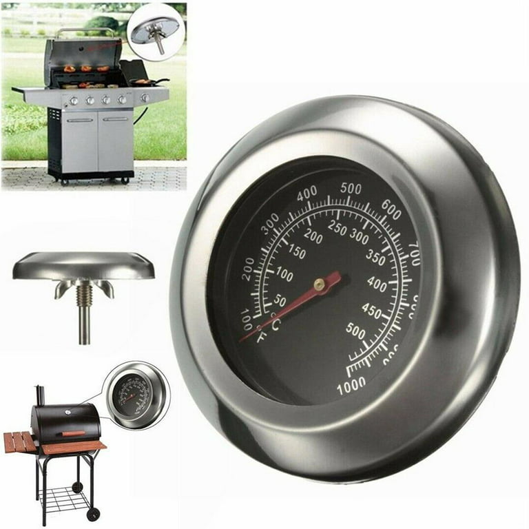 Stainless Steel Bbq Smoker Grill Thermometer Temperature Gauge 50