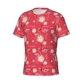 thumbnail image 3 of Rocae Hello Summer Flamingo for Men's Moisture-Wicking Crew Tee - T-Shirt for Sports, Outdoor Activities, and Casual WearSmall, 3 of 9