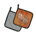 thumbnail image 2 of Caroline's Treasures Triceratops Watercolor Pair of Pot Holders, 2 of 3