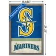 thumbnail image 3 of MLB Seattle Mariners - Retro Logo 18 Wall Poster, 14.725" x 22.375", Framed, 3 of 5