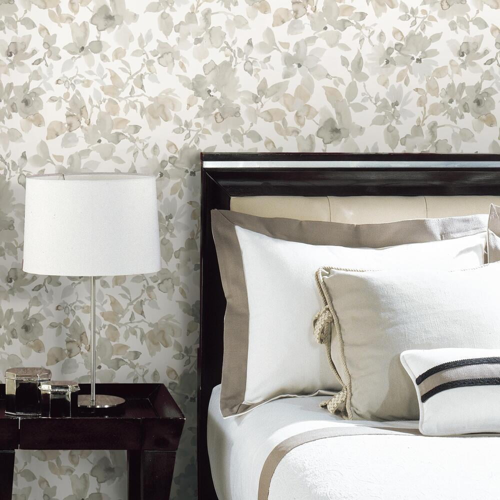 Watercolor Floral Peel and Stick Wallpaper