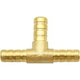 thumbnail image 2 of 4 conectores de manguera de latón, conector de manguera neumática, conector de manguera de combustible en T (0.315 in), 2 of 3