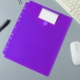 thumbnail image 2 of Paper Pouches for Files, Tyeign Plastic Folders with Button Close And Removable Mark Label in Letter Size Endwise 8 Colors Suit for All Ring (11 Holes) Pouches for Files File Bags Letter Size, 2 of 7
