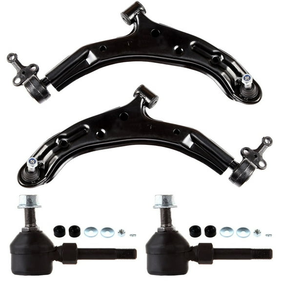 ECCPP 4pcs Lower Control Arm w/Ball Joint Sway Bar Link fit for 2003-2006 For Nissan Sentra