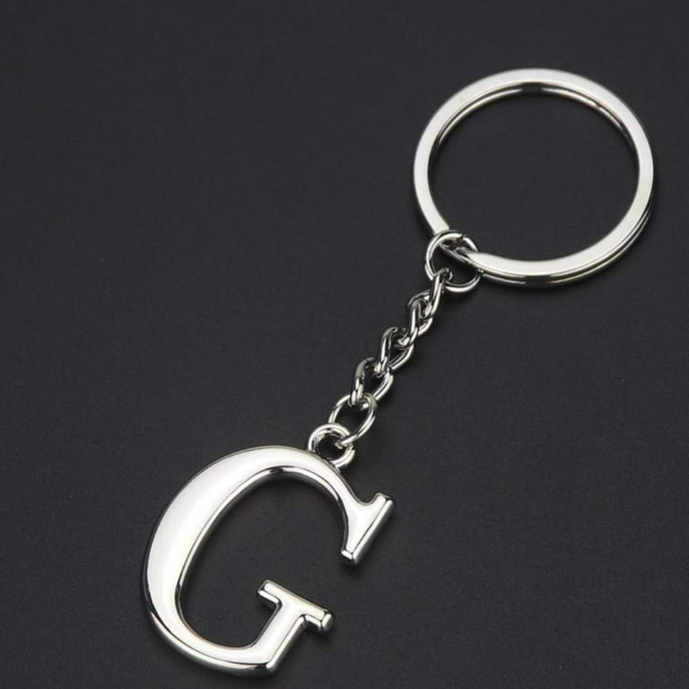 Initial Letter Keychain Key Ring for Women Men Boys Girls Personalized  Alphabet Monogram Keychain for Car Keys